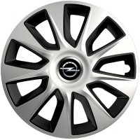 PUKLICE PRE OPEL 16" STRATOS silver/black 4ks